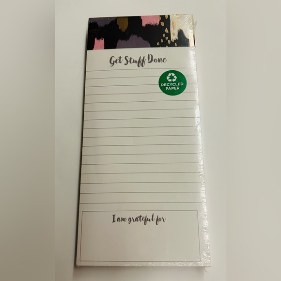 New Clementine Notepad “Get Stuff Done” Lined Pages 9” x 4” made in Vietnam - Picture 7 of 13